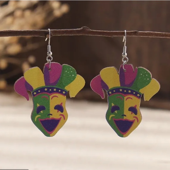 Vitalfinds Jewelry - Harlequin Clown Earrings